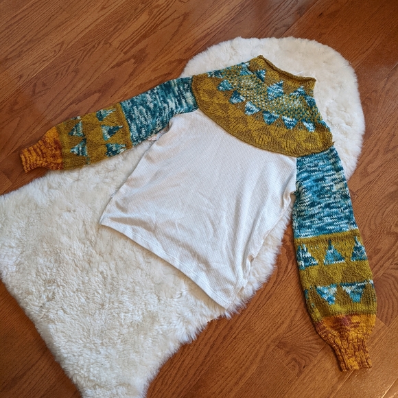 Free People swit the small stuff knit sweater top - Picture 5 of 7